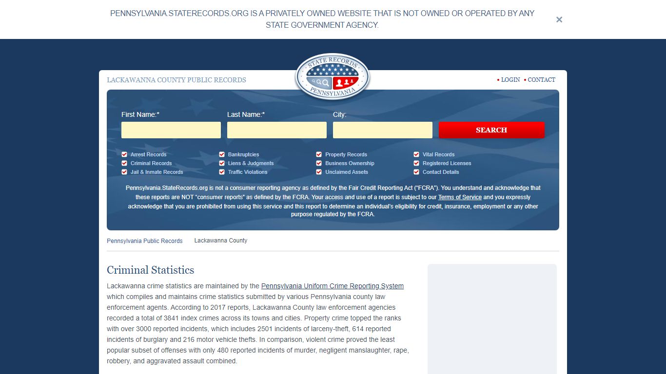LACKAWANNA COUNTY PUBLIC RECORDS - StateRecords.org